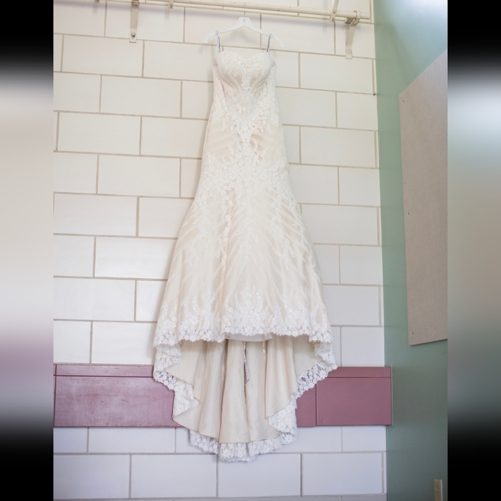 Matthew Christopher | Sophia Wedding Gown & Veil Size 14 - Picture 14 of 16